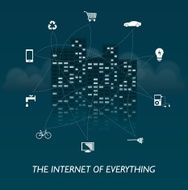 Internet of things - tower and clouds design