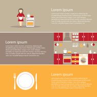 Horizontal banner - kitchen equipment