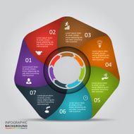 Vector circle elements for infographic N19