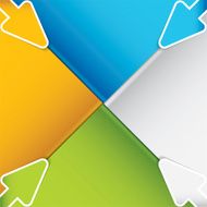 Presentation Template Business arrows N2