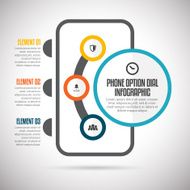 Phone Option Dial Infographic