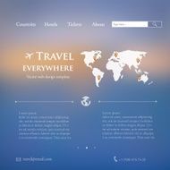 Vector web and mobile interface template N7