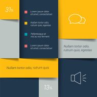 Blue schedule tab banner Minimalistic vector design infographic N11