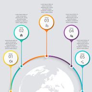 Vector colorful info graphics for your business presentations N271