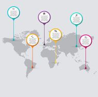 Vector colorful info graphics for your business presentations N277