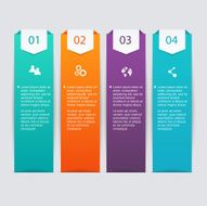 Vector colorful info graphics for your business presentations N280