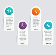 Vector colorful info graphics for your business presentations N282