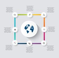 Vector colorful info graphics for your business presentations N285