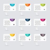 Vector colorful info graphics for your business presentations N286
