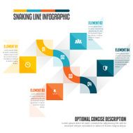 Snaking Line Infographic