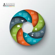 Vector circle element for infographic N75