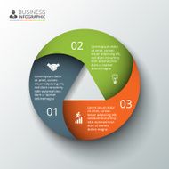 Vector circle element for infographic N80