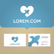 Icon design element with business card N2