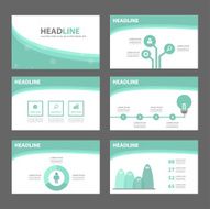Green wave multipurpose presentation infographic template