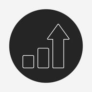 Information chart line icon N180
