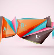 Geometric shapes in the air Vector abstract background N427