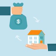 Vector real estate concept in flat style N2