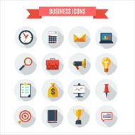 Flat Business icons N15