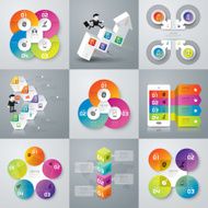 Infographic design template and marketing icons N65
