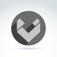 Vector abstract icon symbol N10