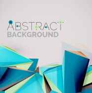 Geometric shapes in the air Vector abstract background N428