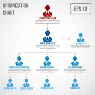 Organizational chart infographic N3