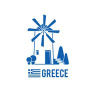 Greece architectural Landmark Mill exterior icon N2