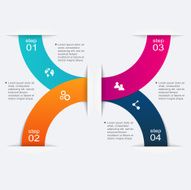 Vector colorful info graphics for your business presentations N287