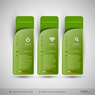 Vector tabs as design elements for business layouts N43