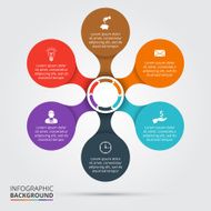 Vector circle element for infographic N84