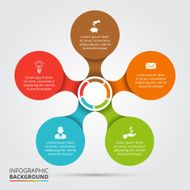 Vector circle element for infographic N85