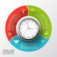 Vector circles elements for timeline infographic N6