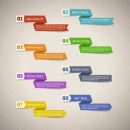 Different Designs Ribbon Collection for infographics or presentations