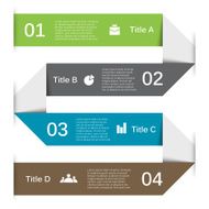 Vector arrows lines infographic Template for diagram graph presentation and N3