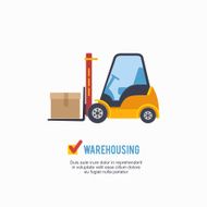 Warehousing and Logistic track icon vector illustration