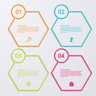 Vector illustration infographics four options N85
