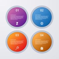 Vector illustration infographics four options N86