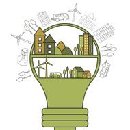Various business infographic elements for ecology concept