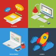 Web development process concept N3