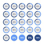 Circle Diagram Pie Charts Infographic Elements Vector N2