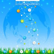Modern infographic template dna Can be used in the workflow N2