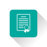 certificate with badge icon N15