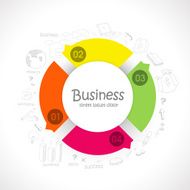 Creative infographic template layout