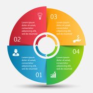 Vector circle infographic N68