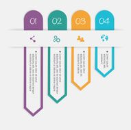 Vector colorful info graphics for your business presentations N288