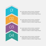 Vector colorful info graphics for your business presentations N289