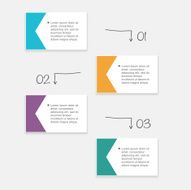 Vector colorful info graphics for your business presentations N290