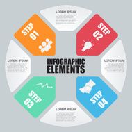 Vector circle plus sign infographic Template for diagram