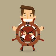 businessman control work teamwork