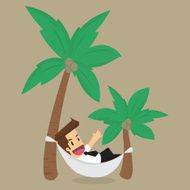 businessman relax in the vacation N4